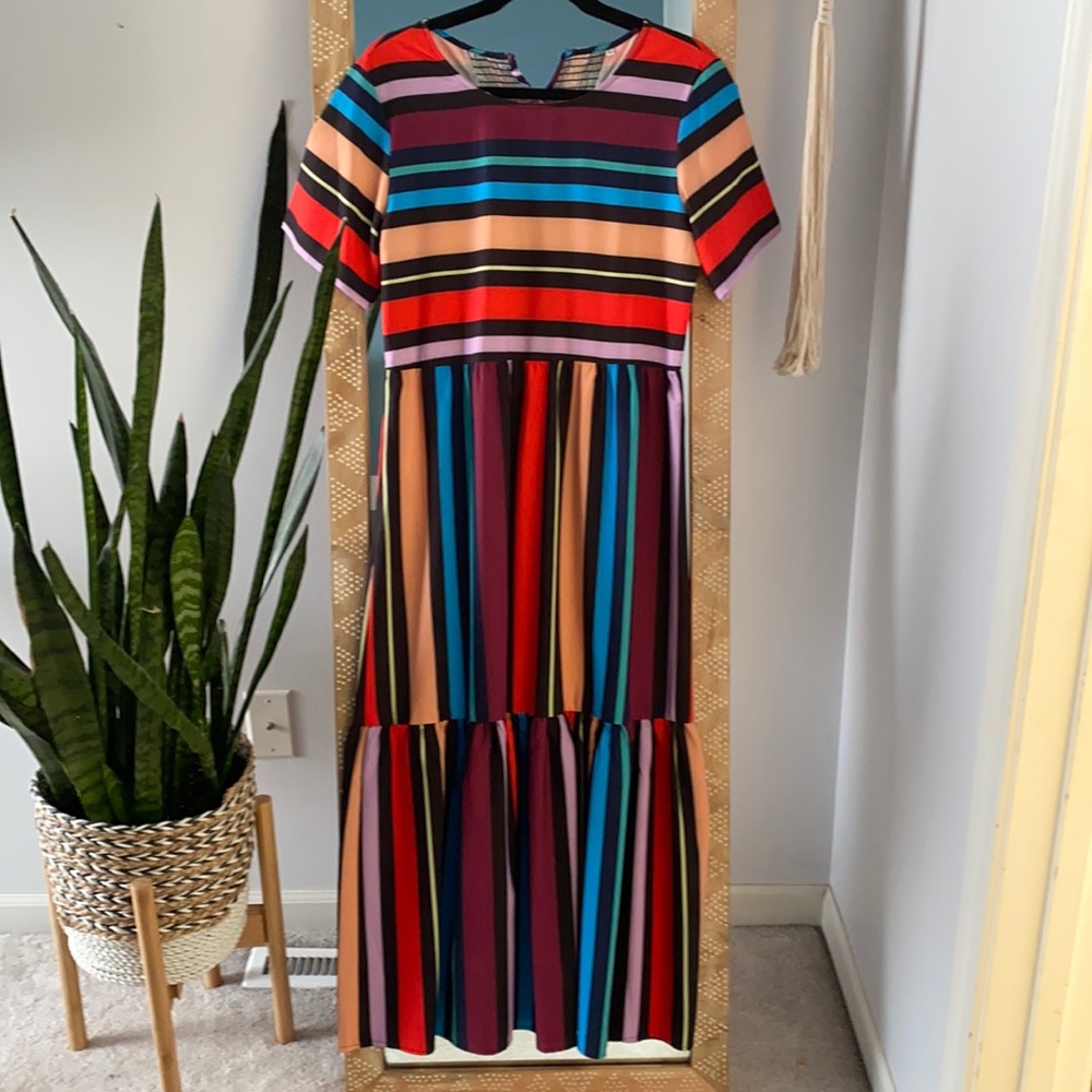 Striped maxi dress